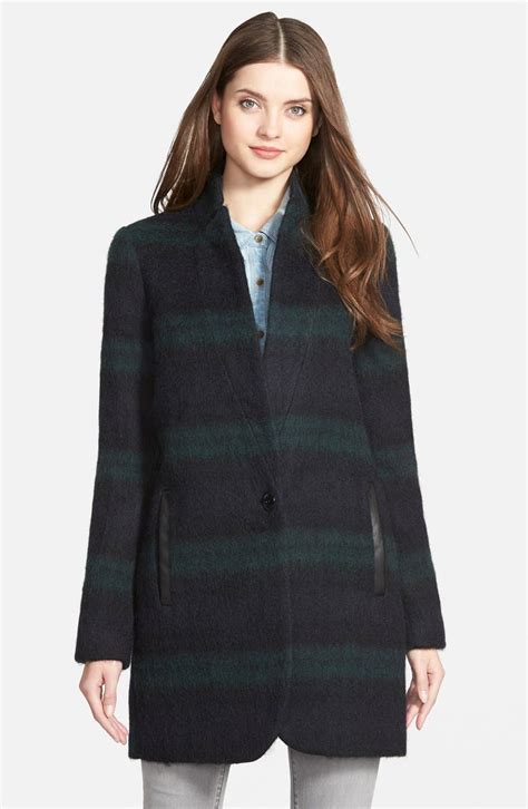 michael kors plaid wool blend coat|michael kors winter coats sale.